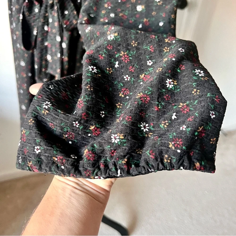 ASOS Design Floral Long Sleeve Side Tie Surplice Mini Dress—SZ. 6 - Picture 15 of 15
